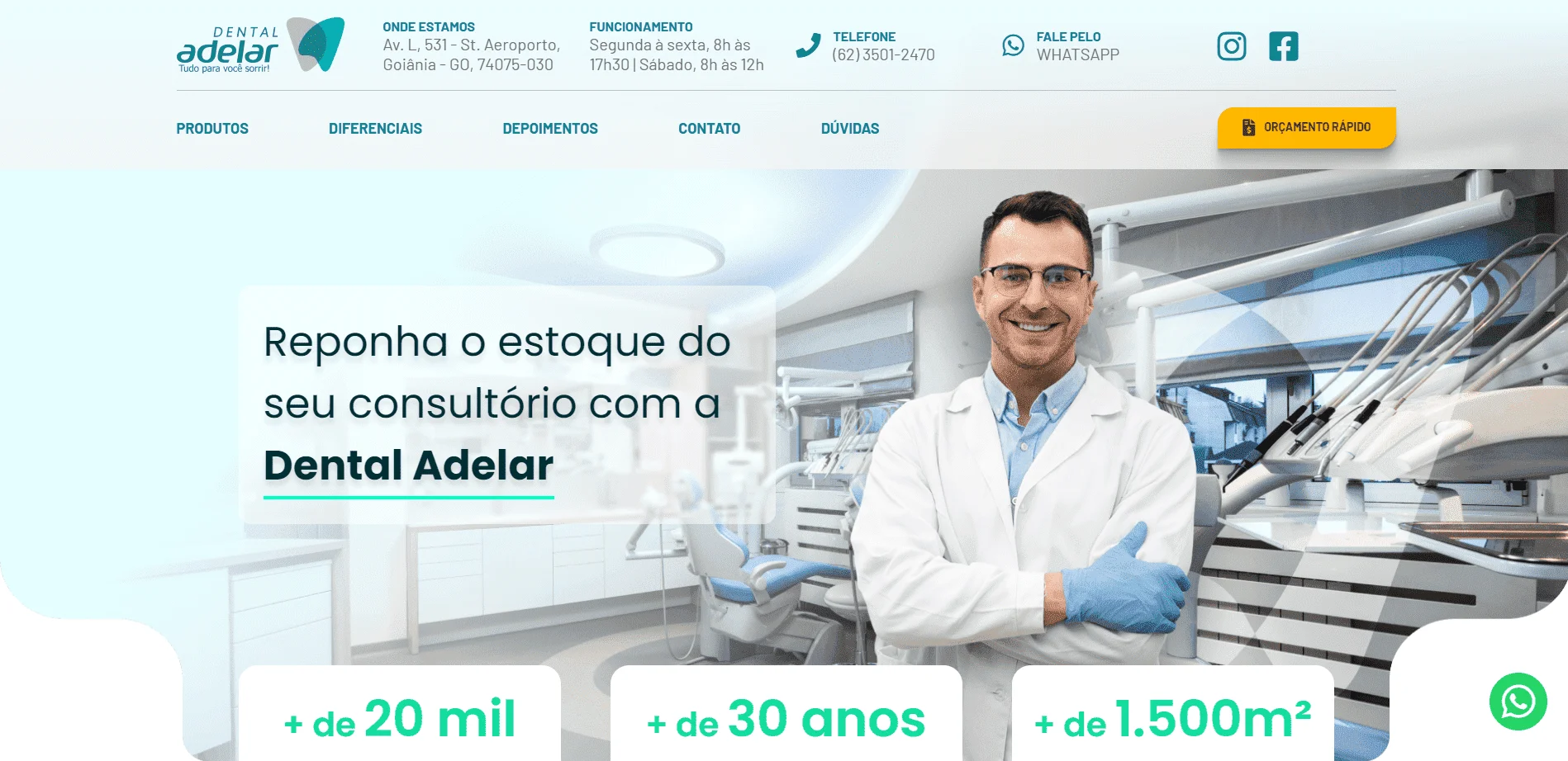 dental adelar - landing page